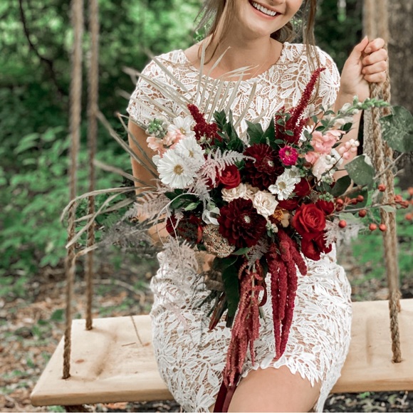 LuLus White Lace Dress - Picture 6 of 7